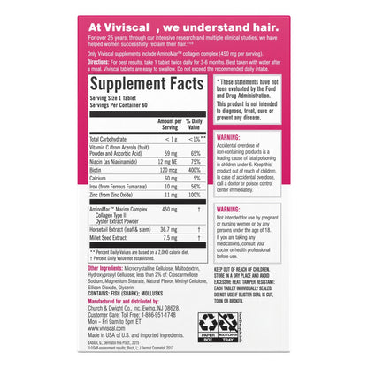 Viviscal Hair Growth Supplements 60 Tablets